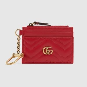 Gucci GG Marmont Keychain Wallet.